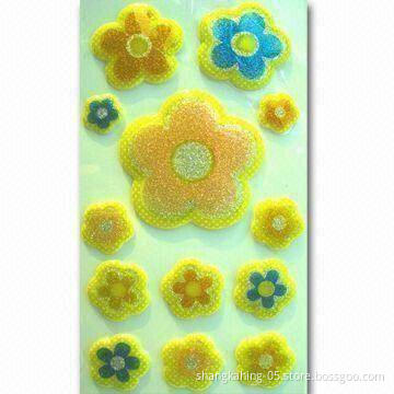 PVC Stickers, Various Designs and Color Selections are Available, EN71-aproved